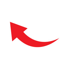 curve arrow icon design illustration