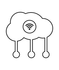 Cloud computing icon