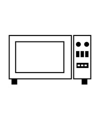 Obraz premium Microwave icon