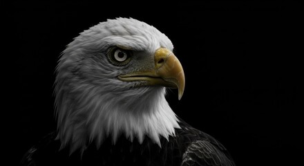 Obraz premium Intense Gaze of a Bald Eagle