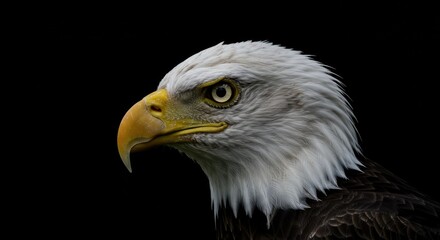 Obraz premium Intense Gaze of a Bald Eagle