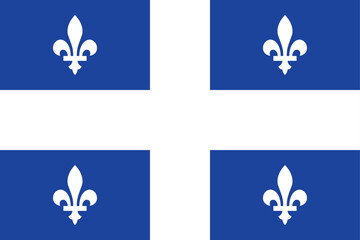 Iconic Quebec flag with fleur-de-lis in bold blue and white – perfect for Canadian pride, cultural projects, and patriotic travel visuals.