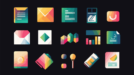 Brand Identity Icon Set Core Elements of Branding, Branding