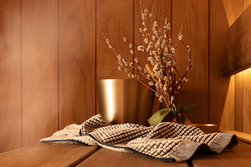 Easter concept in sauna.  © MARINA