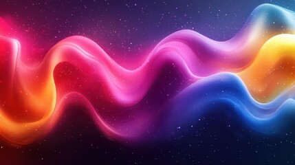 Fototapeta premium Abstract vibrant wavy colorful background