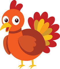 Happy Turkey illustration cartoon vector
