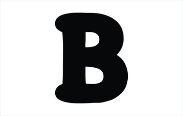 Creative Letter B Typography Vector Template. Elegant Letter B logo