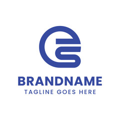 Letters ES Monogram Logo, for any business with SE ES initials