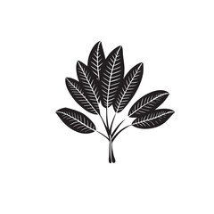 Green leaf vector illustration with nature and eco design elements