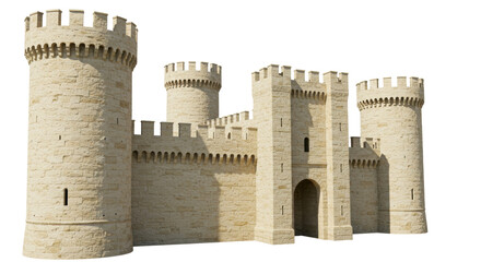 Isolated Medieval Castle