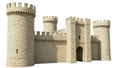 Isolated Medieval Castle