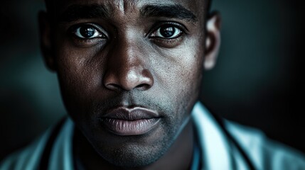 A Close Up Portrait Of A Man Wearing A Lab Coat