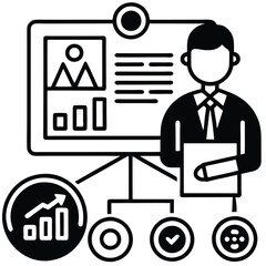 set of business icons, business icons set , vector 