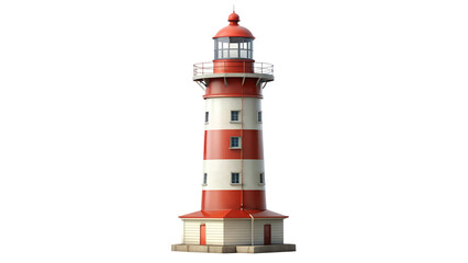 lighthouse isolated on transparent background, PNG file