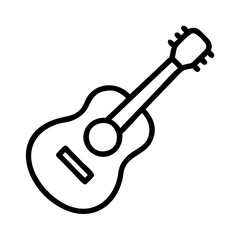 Acoustic guitar vector illustration for music lovers and musicians playing guitar and ukulele instrument