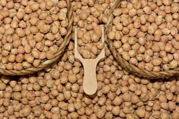 agricultural products, pulses. pictures of chickpeas.