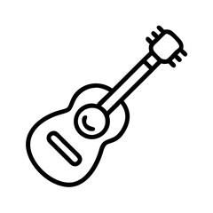 Acoustic guitar vector illustration for music instrument design and musical instrument graphics