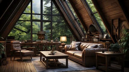 Serene A-Frame Cabin Retreat: Luxurious Mountain Getaway