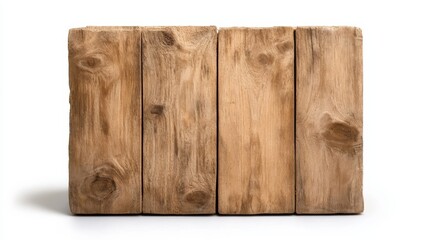A vertical wooden beam with a rustic texture, offering a raw and genuine appearance, suitable for various design projects or as a natural element in art.