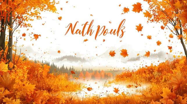 Autumnal Serenity: Nath Pouls' Fall Landscape
