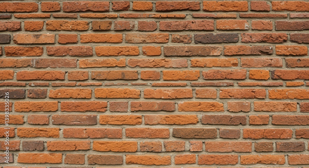 Poster Brick wall background showing texture and pattern in a close up view