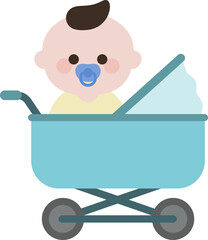 유모차 탄 아기