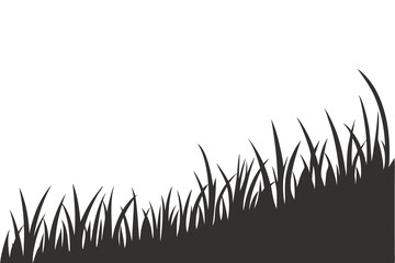 grass silhouette vector