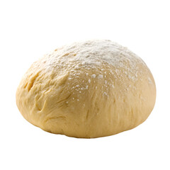 Bread dough on a white background. Close-up. Isolated.