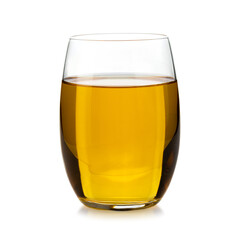 Fresh apple juice isolated on a transparent background