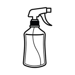 Spray Bottle Icon Vector Illustration For Cleaning Products Design Element