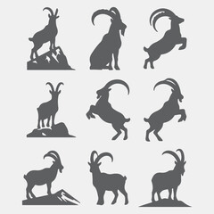 animals silhouettes vector