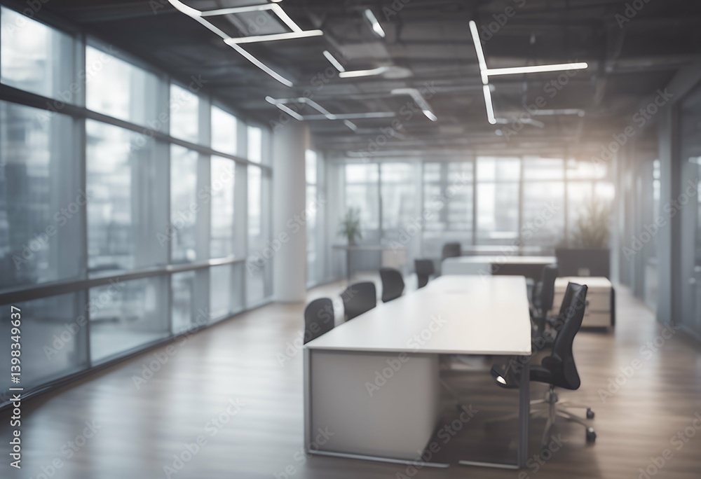 Aufkleber abstract light open blurred office empty bokeh design interior space background person building desk