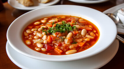Hearty Bean Soup Recipe with Fresh Vegetables for Delicious Comfort Food