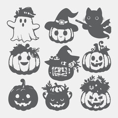 set of halloween icons