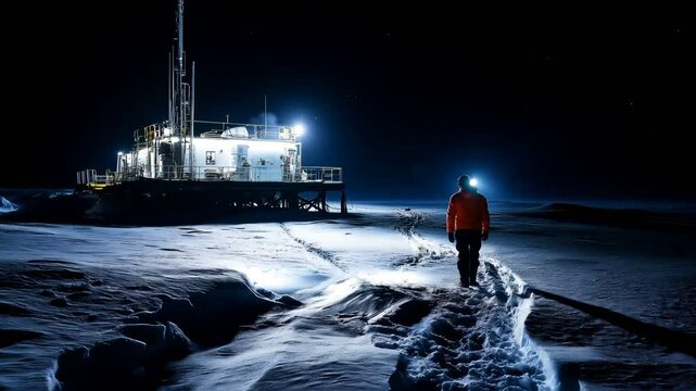 Embarking on an unforgettable journey through the mysterious and captivating Arctic Night A Research Station Adventure
