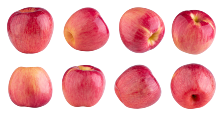 red apple isolated on a transparent background