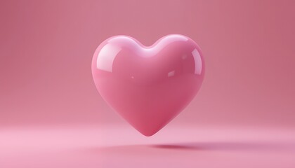 Heart Shape on Pink Background for Valentines or Anniversary