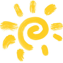 hand drawn sun