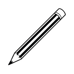 Simple Black And White Pencil Illustration For Education Or Design Projects