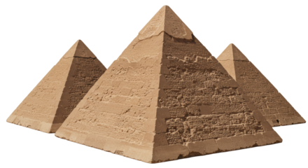 Isolated Egyptian Pyramids