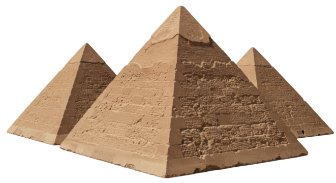 Isolated Egyptian Pyramids