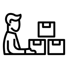 inventory vector icon