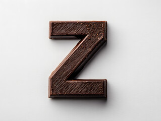chocolate alphabet letter "Z"