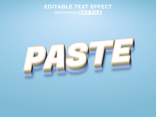 3D editable text effect template