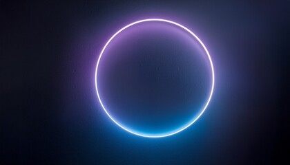 Neon lights shining gently in the darkness