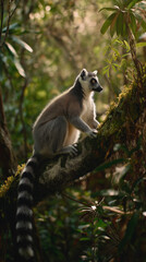 Fototapeta premium A ring-tailed lemur