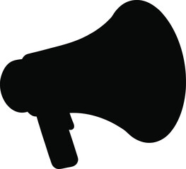 Megaphone silhouette black colour