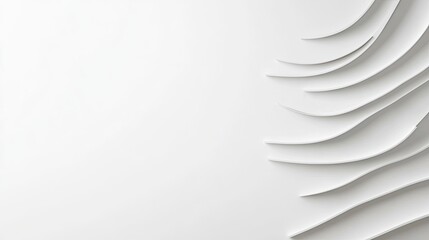 Abstract white background art with layered textures minimalist design soft light environment