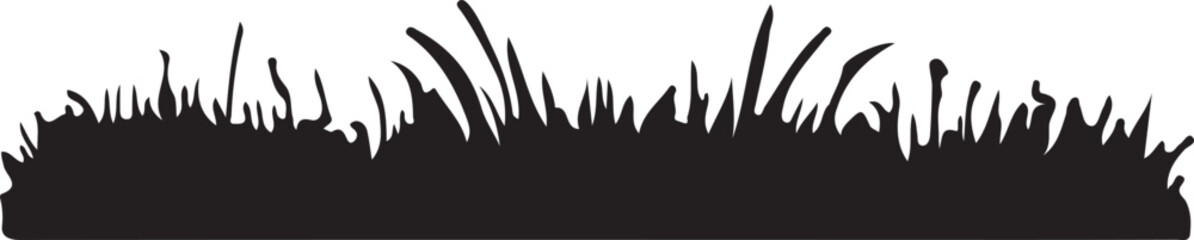 grass silhouette vector