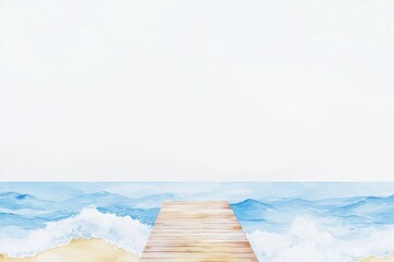 Obraz premium Stormy coastal waterline under dramatic light, showcasing turbulent tides and a dynamic seascape.